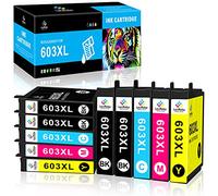 LeciRoba 603XL per Cartucce epson 603 xl multipack e per cartucce epson 603xl compatibili per Epson XP-2100 XP-2150 XP-3100 XP-3105 XP-4100 XP-4150 Workforce WF-2810 WF-2820 WF-2840 WF-2870 (10-PK)
