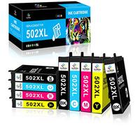 LeciRoba cartucce 502xl per cartucce epson 502 e per cartucce epson 502 XL compatibili per Epson XP-5100 XP-5105 XP-5150 XP-5155 Epson WF-2860 WF-2865 WF-2880 WF-2885 stampante(9 confezione)