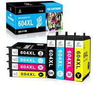 LeciRoba Cartucce d'inchiostro 604XL per stampanti Epson XP Expression Home e WF DWF (confezione da 8)