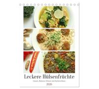 Leckere Hülsenfrüchte (Tischkalender 2026 DIN A5 hoch), CALVENDO Monatskalender: Linsen, Bohnen, Erbsen und Kichererbsen