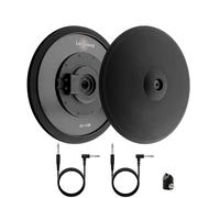Leconova Set di piatti a 3 zone con choke E-Drum da 18" Ride compatibile con Roland V-drums