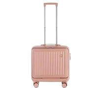 LECOW Bagaglio Valigia Trolley Bagaglio A Mano Piccolo, Copertina Anteriore, Valigia Completamente Aperta, Valigia Da Stiva Valigia Bagaglio A Mano (Color : Rosa, Size : 18inch)