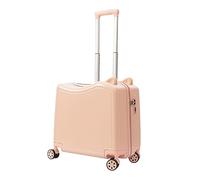 LECOW Bagaglio Valigia Trolley Bagaglio Carino Bagaglio Da Imbarco Di Grande Capacità Valigia Con Serratura A Combinazione Resistente All'usura Valigia Bagaglio A Mano (Color : Rosa, Size : 20 in)
