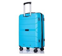 LECOW Bagaglio Valigia Trolley Il Bagaglio Con I Bagagli Della Ruota Mette La Valigia Leggera Con I Bagagli Di Viaggio Della Serratura Di TSA Valigia Bagaglio A Mano (Color : Blue, Size : 20in)