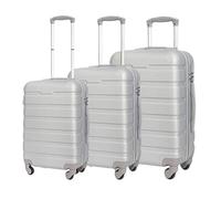 LECOW Bagaglio Valigia Trolley Set Di Valigie Rigide Con Doppio Spinner Set Di Valigie Da Viaggio In 3 Pezzi Valigia Leggera Valigia Bagaglio A Mano (Color : A, Size : 20+24+28in)