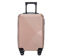LECOW Bagaglio Valigia Trolley Valigia Bagaglio Da Stiva Con Ruote Custodia Rigida 20 IN Bagaglio Con Ruote Girevoli Valigia Bagaglio A Mano (Color : A, Size : 20inch)