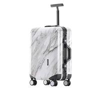 LECOW Bagaglio Valigia Trolley Valigie Con Ruote Bagaglio A Mano Lucchetto Tsa Con Combinazione Doganale Anticaduta Valigia Bagaglio A Mano (Color : White, Size : 22inch)