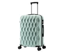 LECOW Bagaglio Valigia Trolley Valigie Con Ruote Password Bagaglio A Mano Valigia Portaoggetti Di Grande Capacità Valigia Bagaglio A Mano (Color : Grün, Size : 20 in)