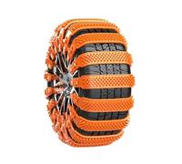 LECREA 10 Pezzi Catene da Neve Auto per Mitsubishi i MiEV 2010-2021, Catene Antislittamento per Pneumatici, Aiuto di Trazione Invernale, Aderenza Migliorata su Neve e Ghiaccio,A Orange