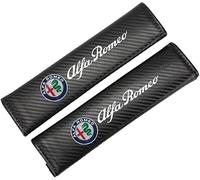 LECREA 2 Pezzi Auto Imbottiture Cinture di Sicurezza per Alfa Romeo Giulia Giulietta, Copri Cintura di Sicurezza per Auto, Spalline Comode e Morbide, Auto Accessori