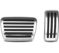 LECREA Auto Copripedali per Porsche Cayenne 2018-2021, Auto Acceleratore Gas Freno Resto Pedale Copertura Protezione Antiscivolo e AntiGraffio, Auto Interior Accessori