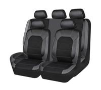 LECREA Auto Set Coprisedili per Renault Twingo/Twingo RS/iTwingo/Twingo GT/Twingo ZE/Thalia/Talisman L2M, Protezioni Impermeabili per Sedili Anteriori e Posteriori a 5 Posti,B Black+Grey