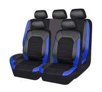 LECREA Auto Set Coprisedili per Renault Twingo/Twingo RS/iTwingo/Twingo GT/Twingo ZE/Thalia/Talisman L2M, Protezioni Impermeabili per Sedili Anteriori e Posteriori a 5 Posti,D Black+Blue