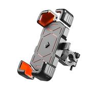 LECREA Porta Cellulare Moto per Yamaha FAZER FZ6 FZ 6 XJ6 XJ 6, Supporto Telefono Moto Girevole a 360°, Supporto Antiscivolo per Telefono per Moto, Bicicletta, Scooter,Handlebar-Orange