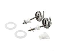 Lecreatekit 2 cerniere per copriwater, cerniere per sedile WC, fissaggio fisso, cerniere con rondella in nylon e accessorio regolabile