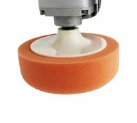 Lecreatekit 3 cuscinetti in spugna per lucidatura auto, 15,2 cm, in morbida schiuma, con filettatura M14 per trapani, dischi arancioni riutilizzabili per ceretta e pulizia auto