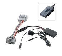 Lecreatekit Adattatore AUX 5.0 con cavo microfono per Volvo C30 C70 S60 S80 V50 V70 XC70 XC90, kit convertitore ingresso audio sostituzione diretta