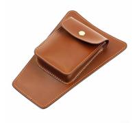 Lecreatekit Borsa da serbatoio per moto, in pelle PU, impermeabile, resistente ai graffi, installazione rapida, copertura per cuscino per moto (marrone)