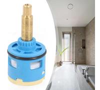 Lecreatekit Cartuccia deviatore di flusso per valvola doccia a 3 vie per VS-1205, parte di ricambio in ottone ABS con nucleo in ceramica, 33 mm x 68 mm