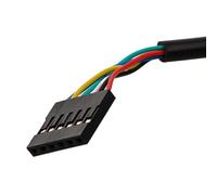 Lecreatekit Cavo adattatore da USB a seriale con chip ft232rl, connettore a 6 pin da 0,3 cm per TTL 3,3 V, compatibile con moduli Arduino e FTDI, nero