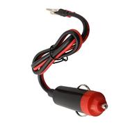 Lecreatekit Cavo di alimentazione per auto da 12 V con presa maschio per inverter, kit di cablaggio ABS da 50 cm, nero e rosso, installazione a innesto diretto, compatibile con la maggior parte dei