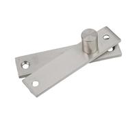 Lecreatekit Cerniere per librerie nascoste girevoli a 360 gradi, in acciaio inossidabile 304, set di cerniere per porta segreta, per soggiorno e camera da letto, argento, 130 x 24 mm