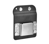 Lecreatekit Clip On Belt Drill Holder Holster for Cordless Drill and for Impact Nailer, Nylon Tool Belt Clip with Stainless Steel Fits 1.5-2 Inch Belts, Black Silver