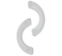 Lecreatekit Confezione da 10 fermi per cassetti in plastica trasparente per vanità, comò e cassetti della scrivania - Il fermo scorrevole per montaggio inferiore impedisce lo scivolamento, facile