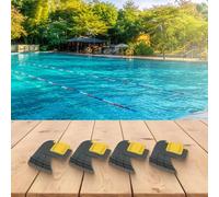 Lecreatekit Confezione da 4 spazzole cicloniche per Zodiac MX8, MX6 e per pulitori robotici per piscine elite - Kit di ricambio grigio e giallo