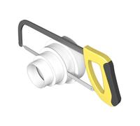 Lecreatekit Connettore riduttore condotto in plastica ABS per tubi rotondi di aspirazione, adattatore di ventilazione 80 mm, 100 mm, 120 mm, 125 mm, 150 mm, bianco