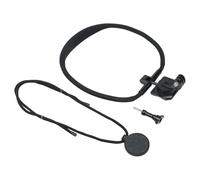 Lecreatekit Fascia da collo magnetica per dji per osmo Action 6, cinturino in silicone a sgancio rapido per video FPV a mani libere, nero