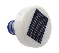 Lecreatekit Ionizzatore per piscina a energia solare per piscine e vasche da bagno all'aperto, depuratore d'acqua senza sostanze chimiche, a bassa manutenzione, compatibile con piscine fuori terra