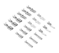 Lecreatekit Kit di 270 connettori terminali a forcella maschio e femmina da 2,8/4,8/6,3 mm, terminali in ottone stagnato con manicotti isolanti per audio automatico, elettrodomestici e interruttore