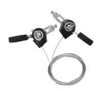 Lecreatekit Leva del cambio in lega di alluminio, 3 x 6 3 x 7 velocità, per manubrio da 22,2 mm, 18/21 velocità, con cavo in acciaio inossidabile