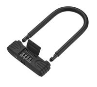 Lecreatekit Lucchetto a combinazione a forma di U per biciclette, moto e scooter elettrici, in lega di zinco resistente, struttura in acciaio e policarbonato, con copertura resistente alle intemperie