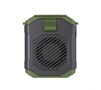 Lecreatekit Mini ventilatore portatile in vita, mini ventilatore da appendere in vita, con velocità del vento regolabile, per escursionismo, pesca, attività all'aperto (verde)