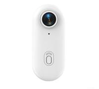 Lecreatekit Mini videocamera impermeabile 1080P, action camera con staffa laterale, adattatore a 360 gradi, base piatta, grandangolo per registrazione (bianco 4K)