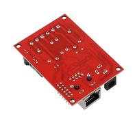 Lecreatekit Modulo relè Ethernet a 2 canali con controllo server web, scheda di commutazione di rete DC 5V-24V con funzione di ritardo e LED di stato per automazione remota, blu