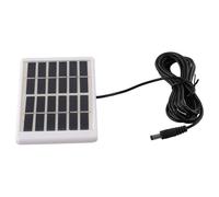 Lecreatekit Pannello solare policristallino portatile da 5 W 6 V con cavo CC, telaio in plastica compatta per campeggio, escursionismo, viaggio di ricarica