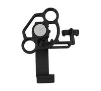 Lecreatekit per mini volante da corsa per controller PS5, compatto per ruota di gioco pla, 10 x 6,5 x 5,7 cm, accessorio ergonomico con impugnatura nera