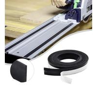 Lecreatekit Protezione antischegge per binario di guida, 1,4 m, 1400 mm, striscia di gomma che garantisce un taglio netto, compatibile con sistemi di seghe a binario, colore nero, 194418-6