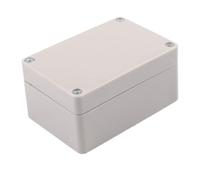 Lecreatekit Scatola di giunzione in plastica ABS, IP65, impermeabile, con coperchio a vite, per protezione cavi esterni, colore bianco, 100 x 68 x 50 mm