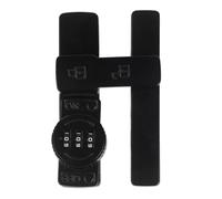 Lecreatekit Serratura per porta scorrevole in lega di zinco con combinazione a 3 cifre, codice di sicurezza senza chiave per bagno, giardino, finestra, uso interno/esterno, nero