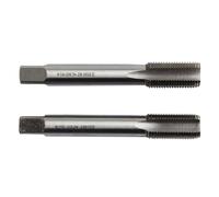 Lecreatekit Set di 2 rubinetti 9/16-20 TPI HSS con filettatura destra e sinistra per riparazione della manovella del rubinetto, strumento di maschiatura filettatura standard unificata