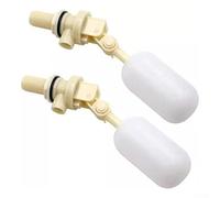 Lecreatekit Valvola a galleggiante, 2 pezzi, 1/2 pollice, in plastica ABS, regolabile, valvola a sfera a galleggiante con chiusura stabile, in grado di resistere ad alta pressione