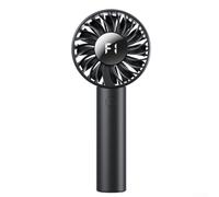 Lecreatekit Ventilatore portatile compatto con 5 impostazioni di velocità del vento, display digitale, batteria ricaricabile da 2000 mAh, ricarica USB per un comodo utilizzo all'aperto e interno (nero