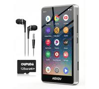 Lecteur MP3 Spotify avec Bluetooth et Wi-Fi, AGXOV Baladeur MP3 Bluetooth avec écran Tactile de 4,02 Pouces, 144Go Lecteur MP4 Compatible avec Radio FM, Amazon Music, Deezer, Pandora, Play Store