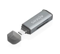 Lector de Tarjetas Externo Aisens ASCR-2A09-GR- USB 3.1