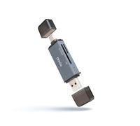 Lector de Tarjetas Externo TooQ TQR-3001G- USB 3.0 y USB Tipo-C