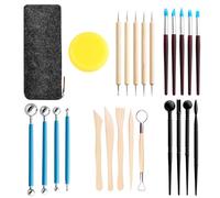 Lectorias 25 Pezzi Kit Ceramica, Strumenti per Modellare Argilla, Attrezzi Ceramica, Strumento per Modellare, Set di Strumenti Modello Artigianale, Utensili per la Lavorazione Della Ceramica